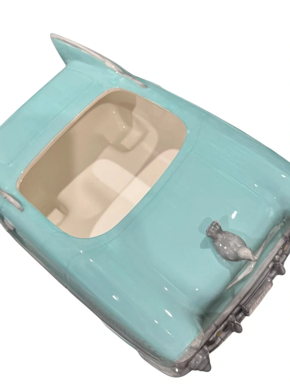 VTG 1997 Clay Art Collectible 1957 Chevy Cruisin’ Cats Ceramic Cookie Jar In Box